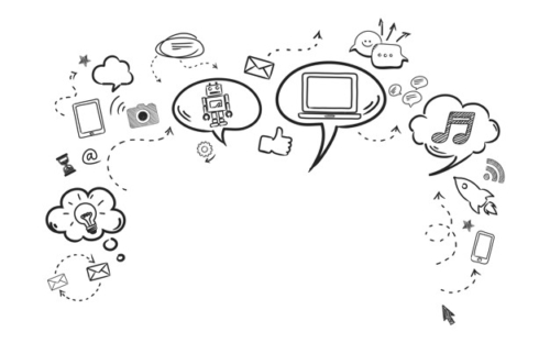 Illustration of social media concept